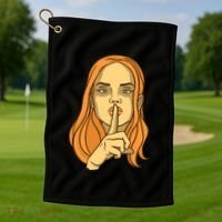 Woman Sushing Golf Towel thumb 1