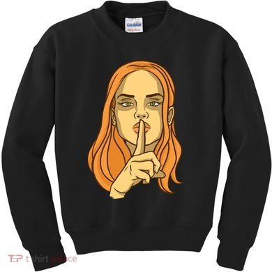 Woman Sushing Kids Sweatshirt