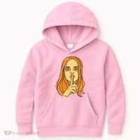 Woman Sushing Kids Hoodie thumb 0