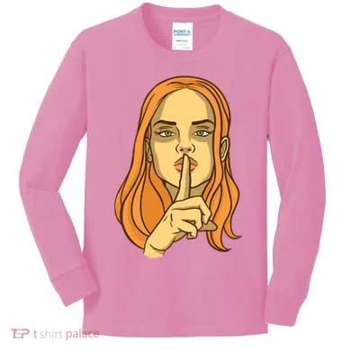 Woman Sushing Kids Long Sleeve Shirt
