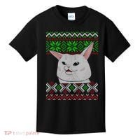 Woman Yelling At A Cat Ugly Christmas Sweater Meme Kids T-Shirt thumb 0