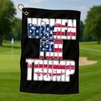 Women For Donald Trump  Golf Towel thumb 1