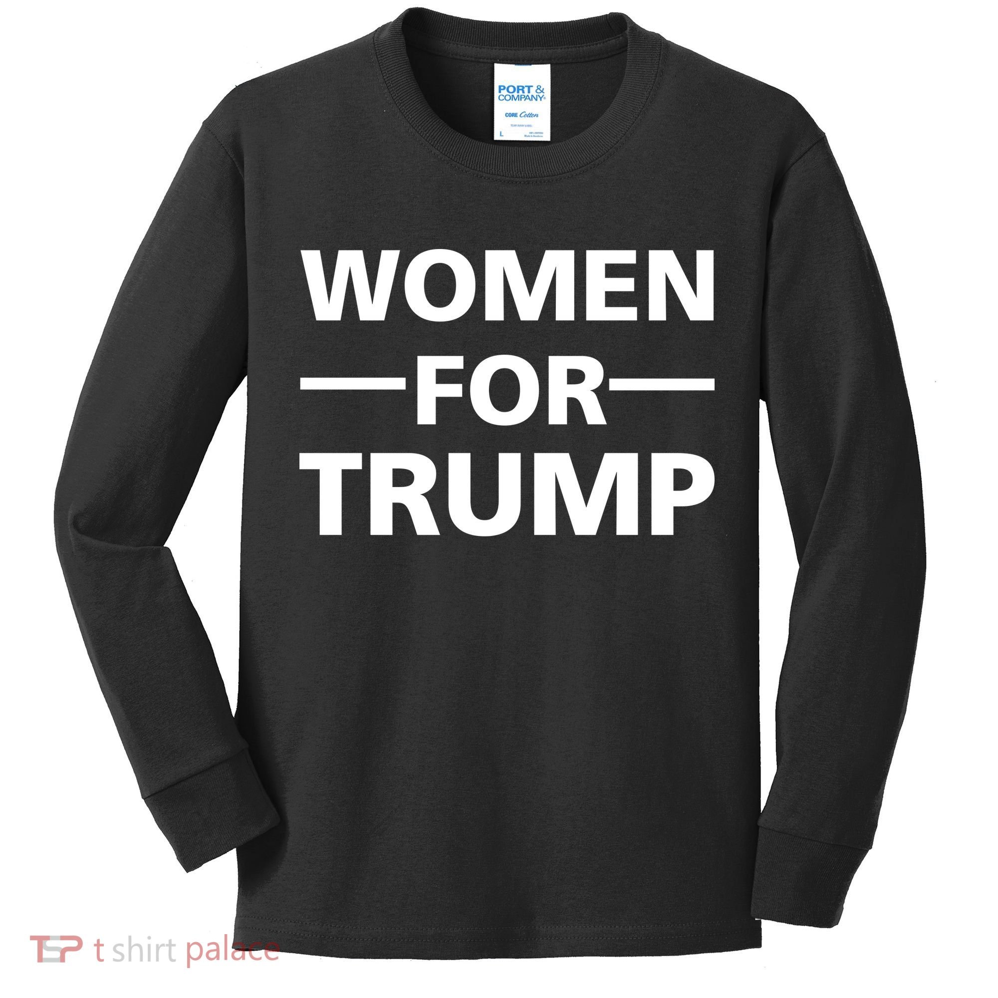 Women For Trump Kids Long Sleeve Shirt