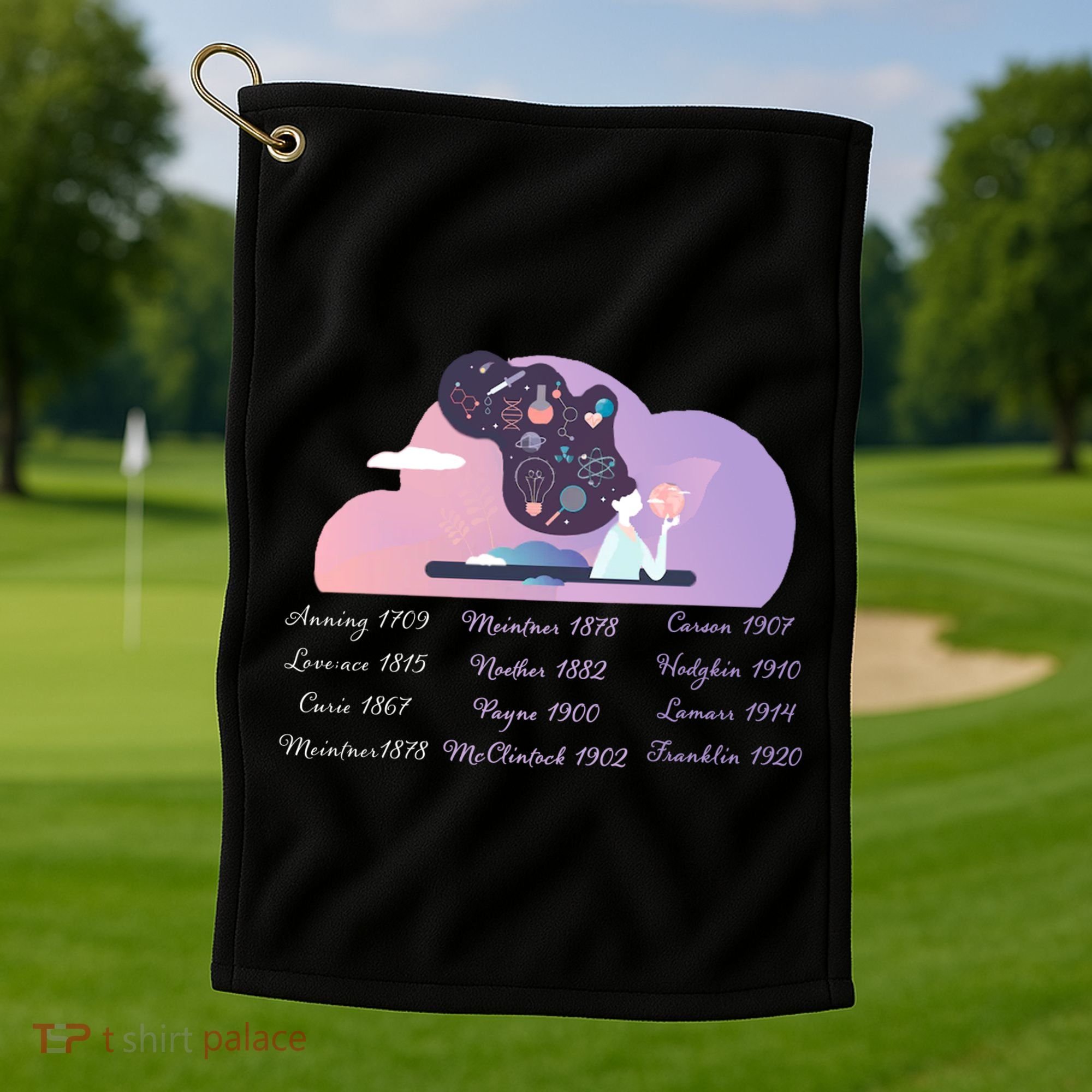 Women Of Science Golf Towel