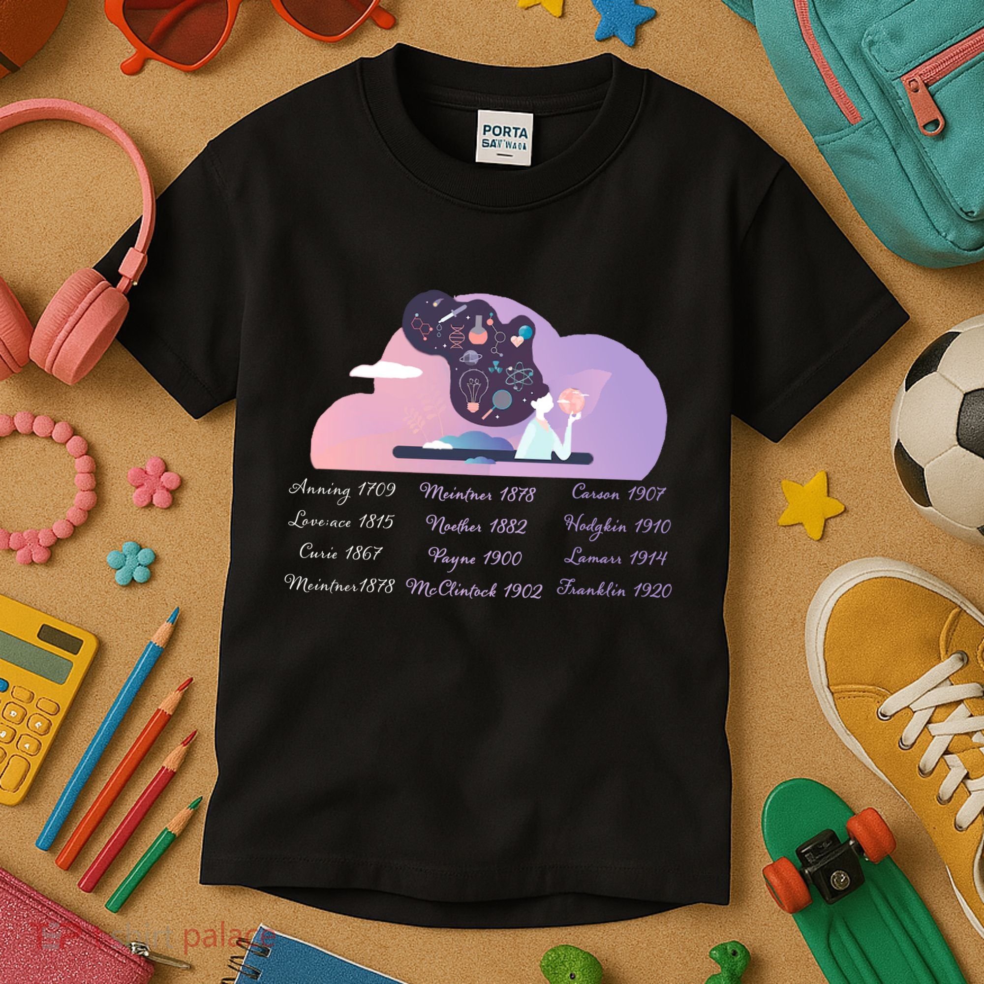 Women Of Science Kids T-Shirt