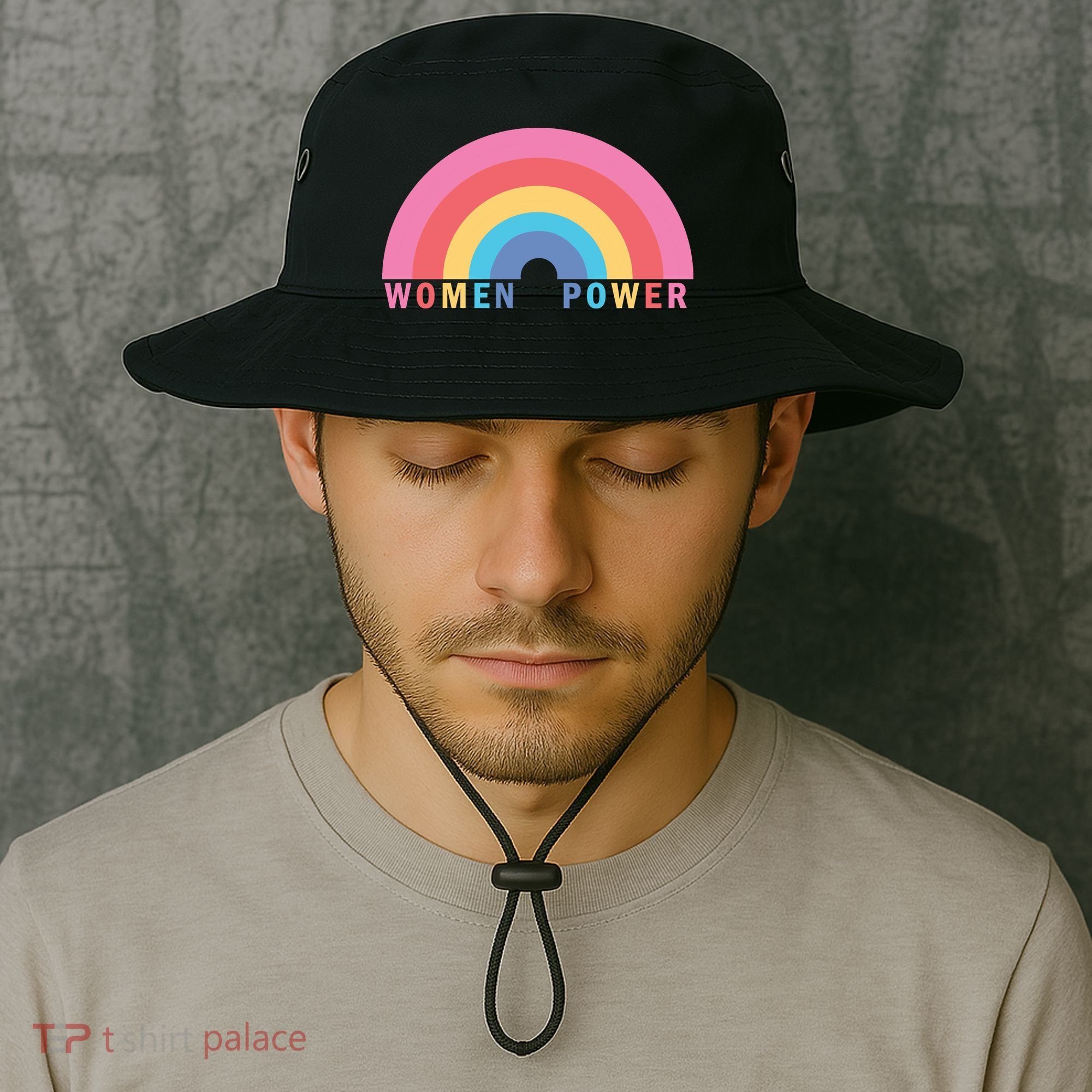 Women Power Rainbow Bucket Hat