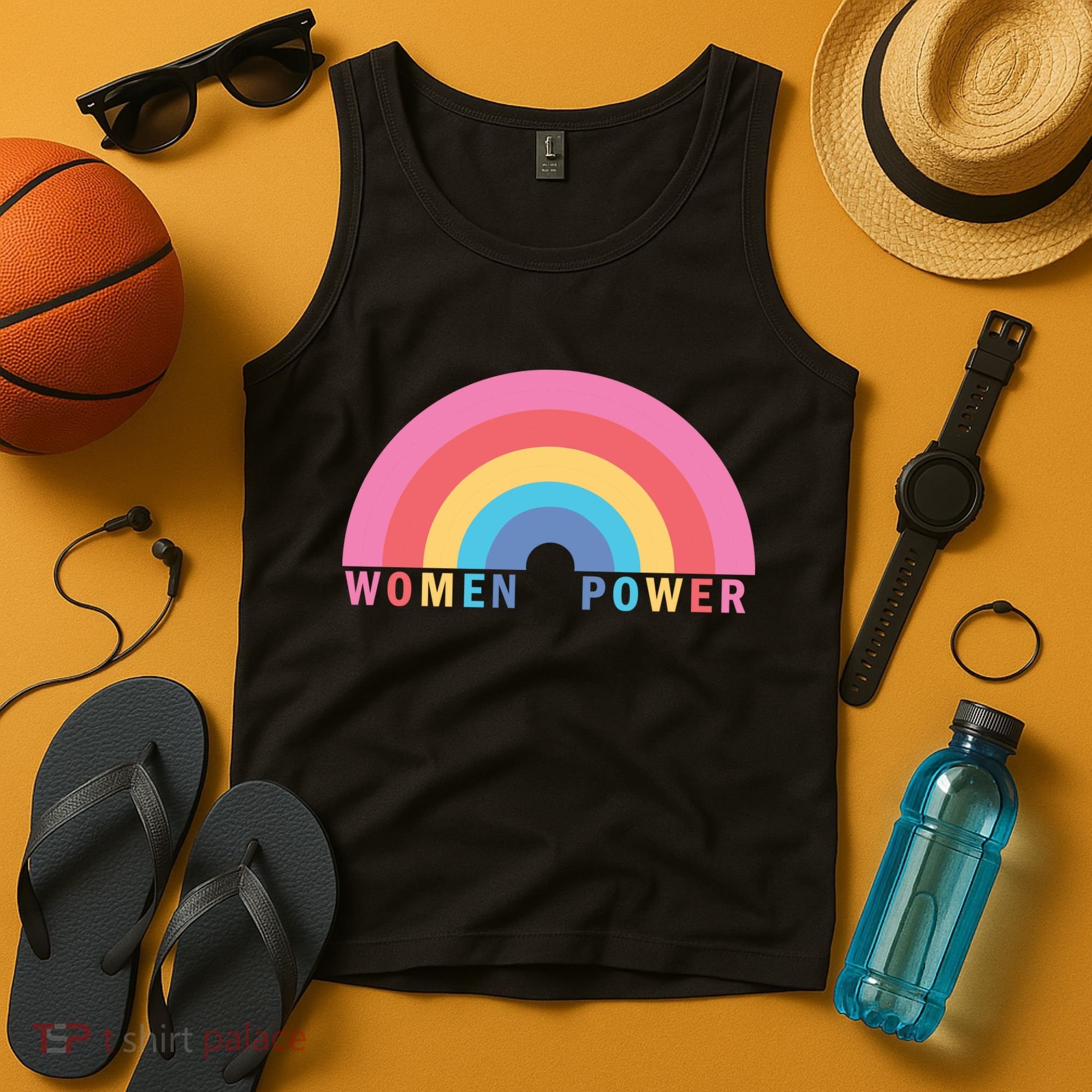 Women Power Rainbow Tank Top