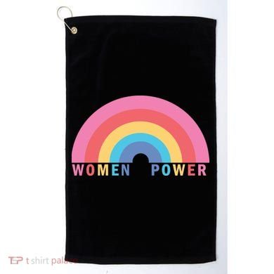 Women Power Rainbow Golf Towel