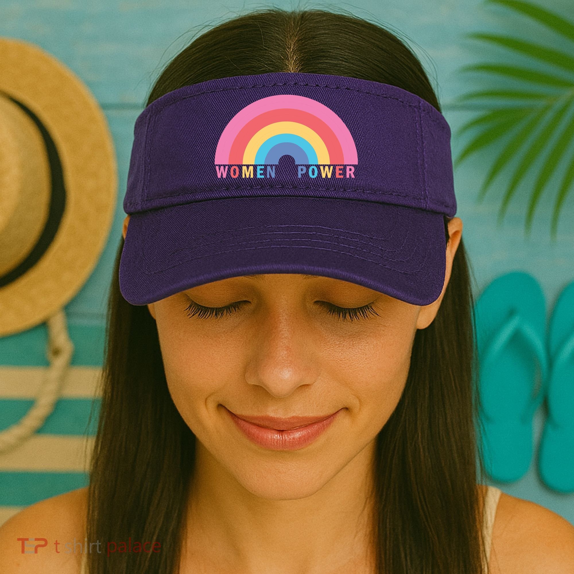 Women Power Rainbow Visor