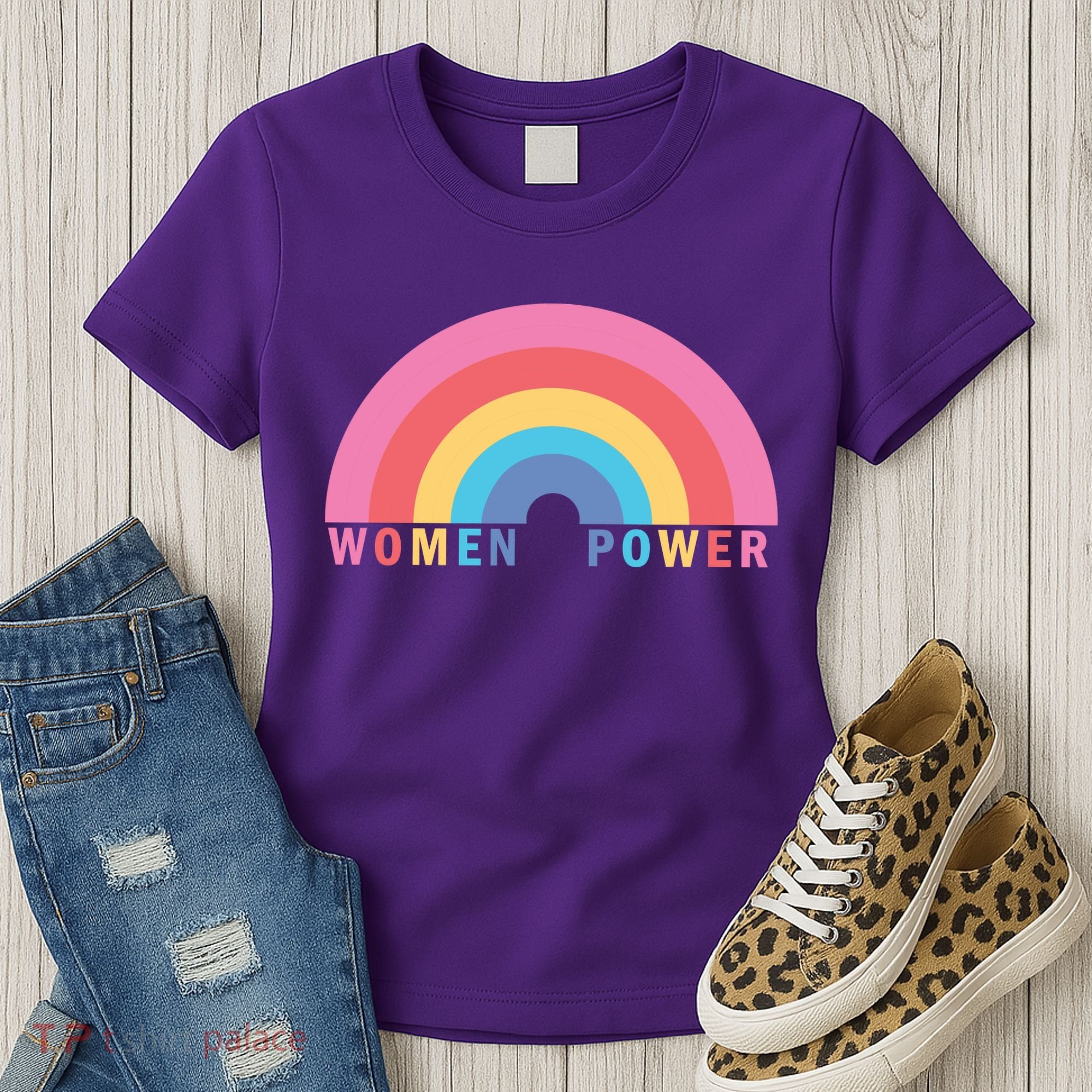 Women Power Rainbow Women's T-Shirt