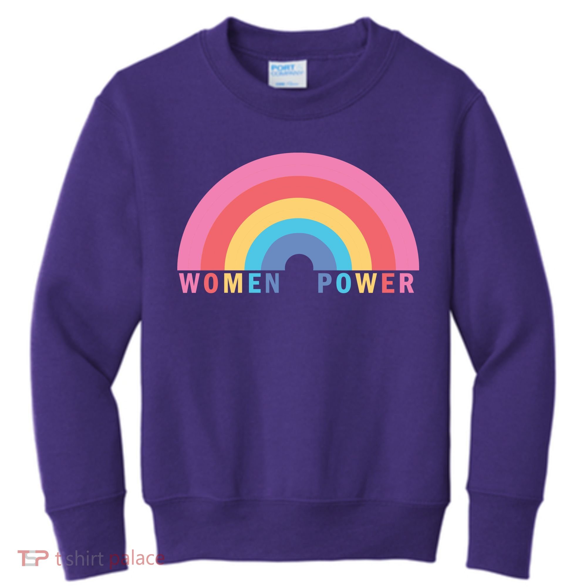 Women Power Rainbow Kids Sweatshirt
