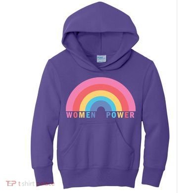 Women Power Rainbow Kids Hoodie