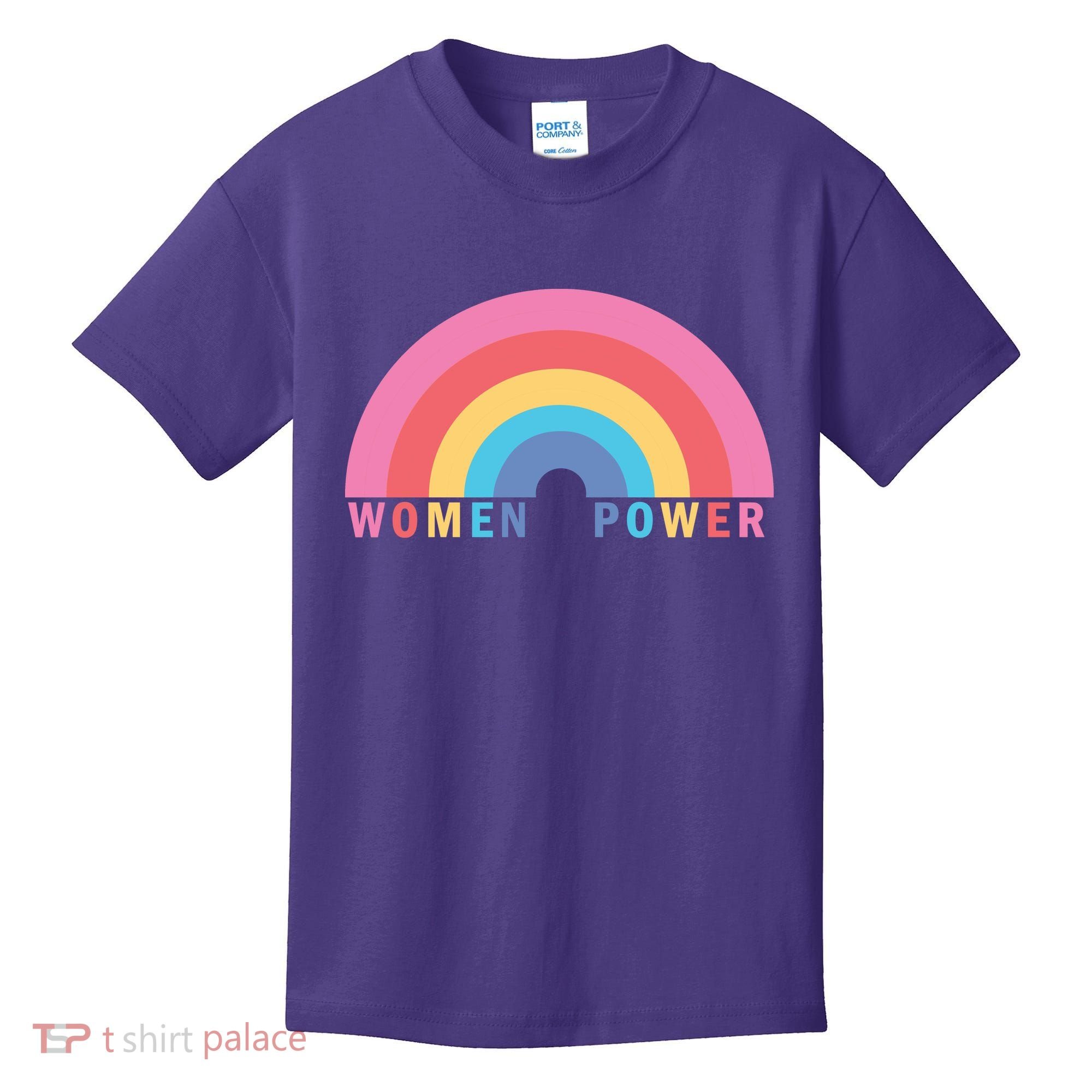 Women Power Rainbow Kids T-Shirt