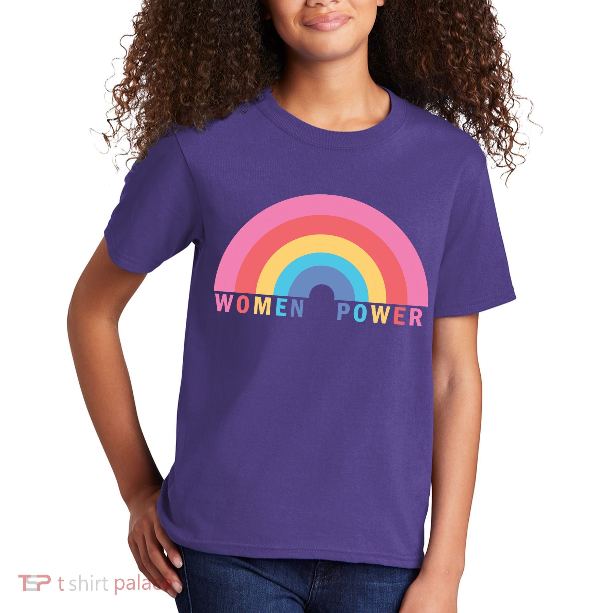 Women Power Rainbow Kids T-Shirt