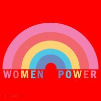 Women Power Rainbow Santa Hat thumb 1