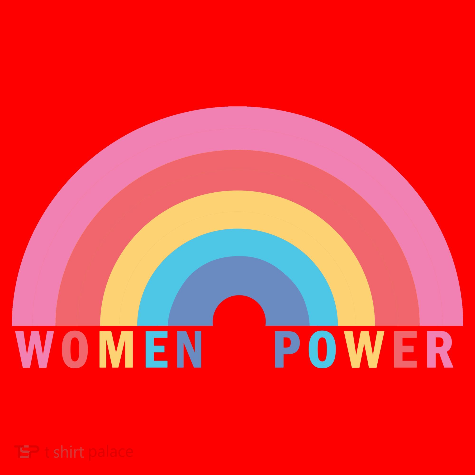 Women Power Rainbow Santa Hat
