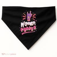 Women Power Rock USA-Made Doggie Bandana thumb 0