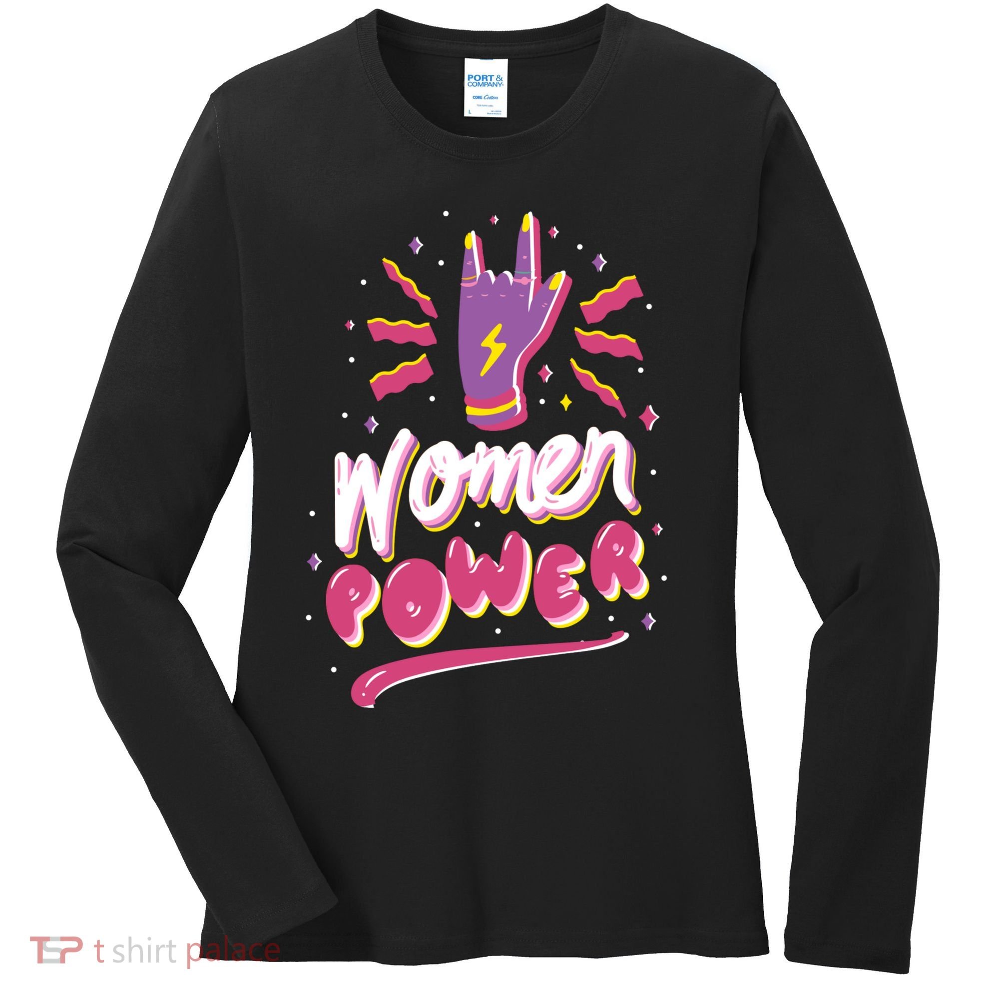 Women Power Rock Women's Long Sleeve Shirt