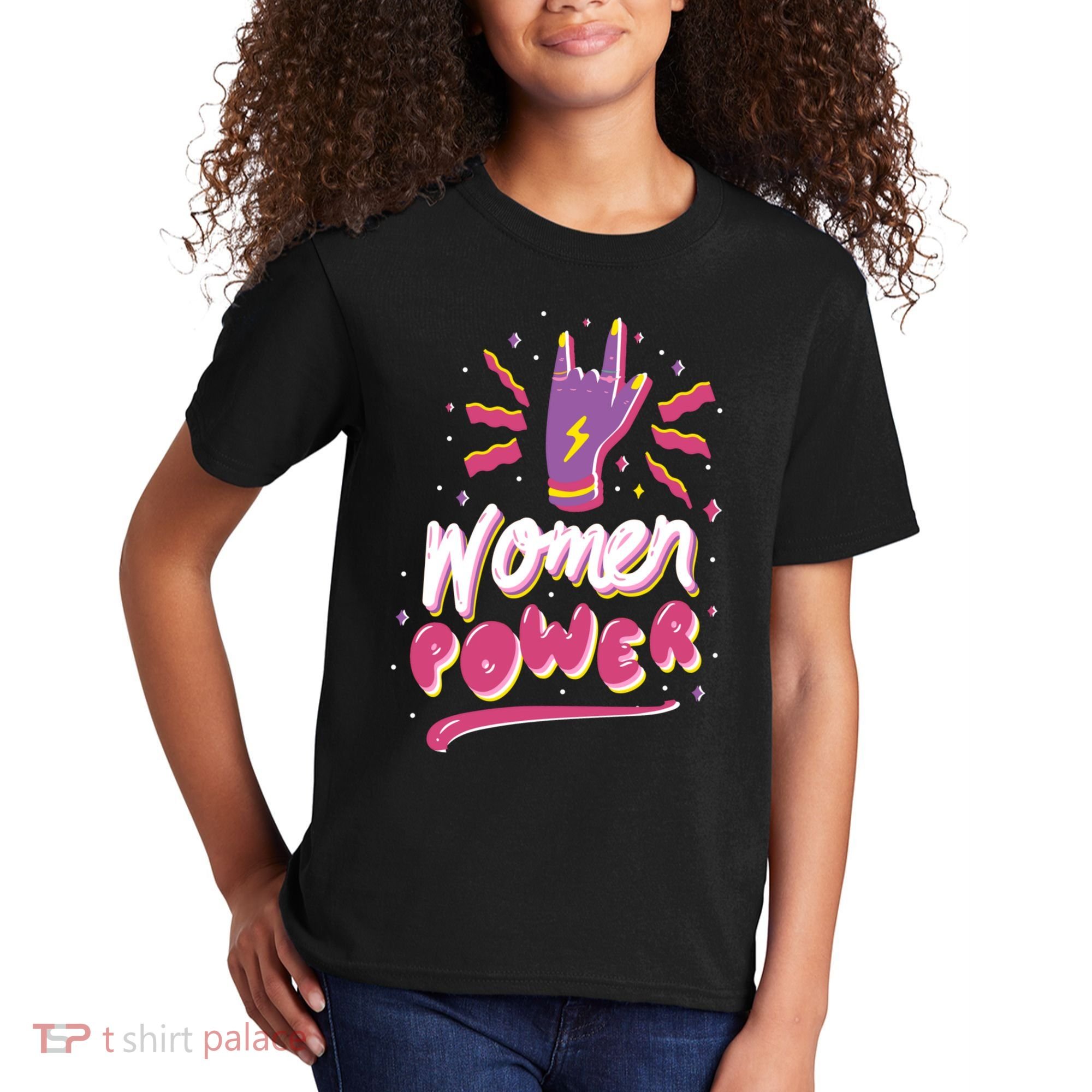 Women Power Rock Kids T-Shirt