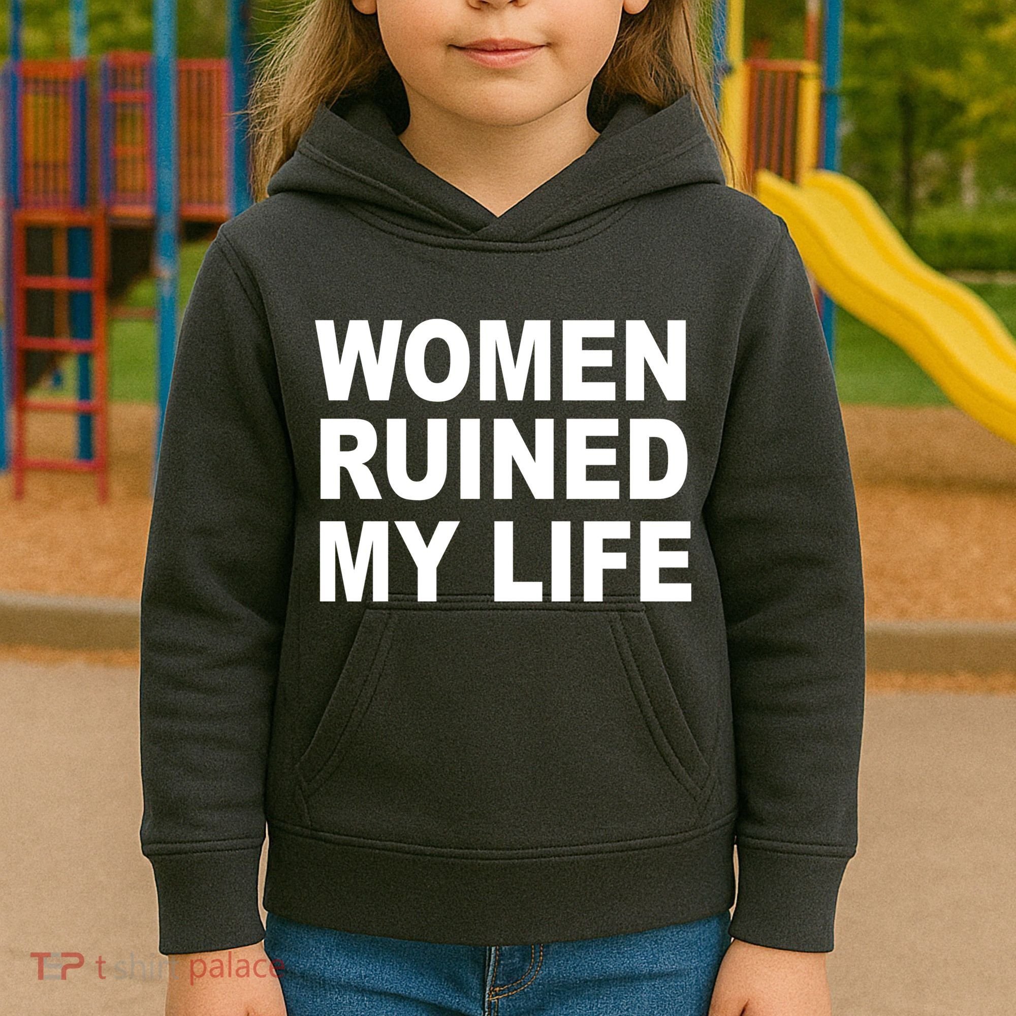 Women Ruined My Life Kids Hoodie