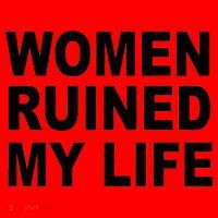 Women Ruined My Life Santa Hat thumb 1