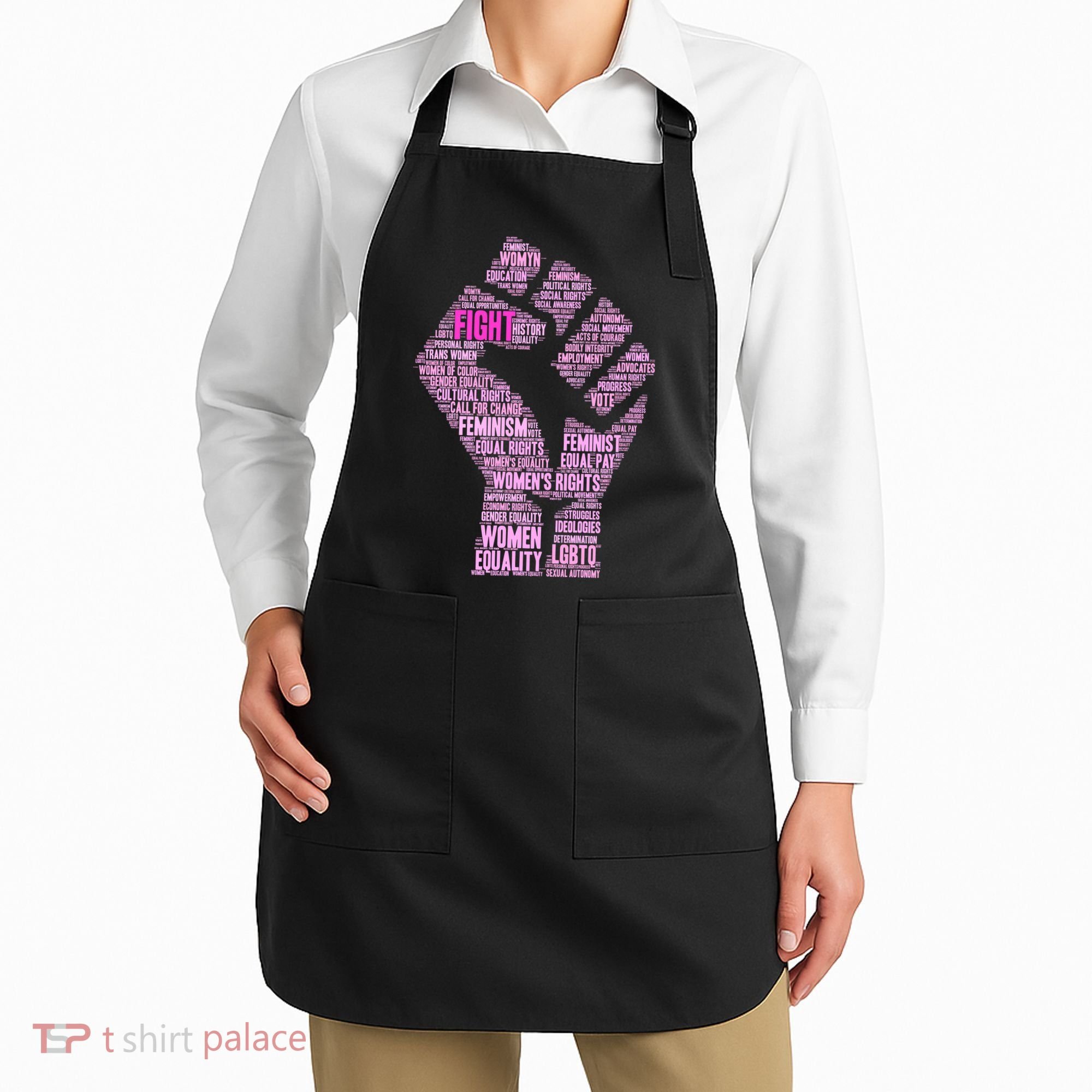 Women's March Equality Fist Mash Up Apron