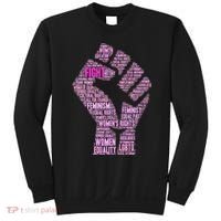 Women's March Equality Fist Mash Up Sweatshirt thumb 0