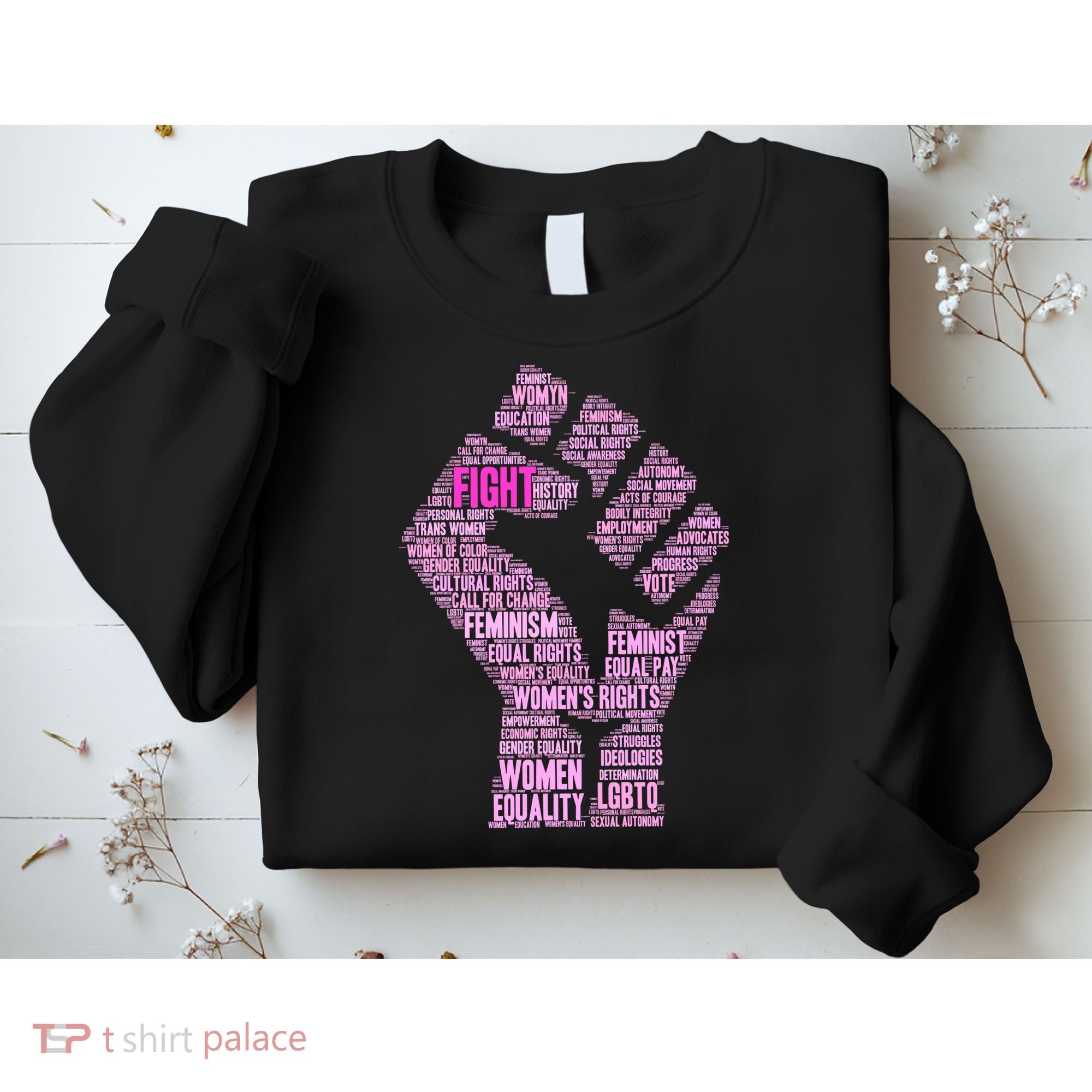 Women's March Equality Fist Mash Up Sweatshirt