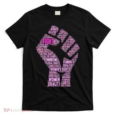 Women's March Equality Fist Mash Up T-Shirt