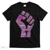 Women's March Equality Fist Mash Up T-Shirt thumb 0