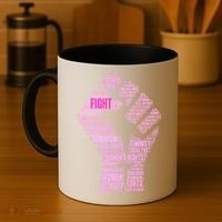 Women's March Equality Fist Mash Up Coffee Mug thumb 4