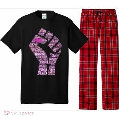 Women's March Equality Fist Mash Up Pajama Set