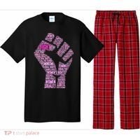 Women's March Equality Fist Mash Up Pajama Set thumb 0