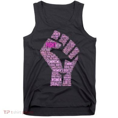 Women's March Equality Fist Mash Up Tank Top