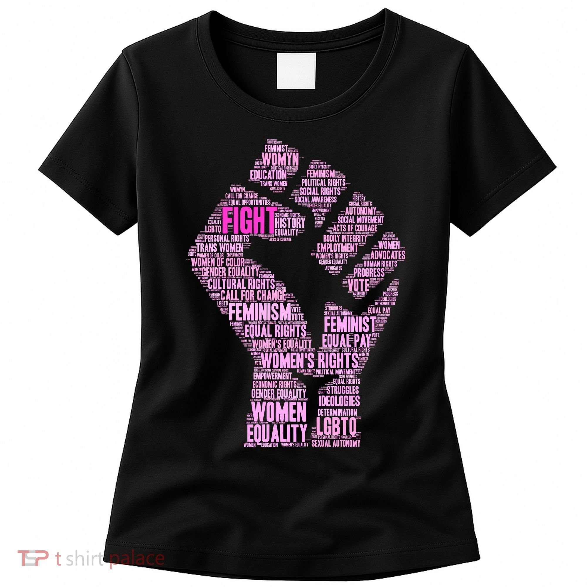 Women's March Equality Fist Mash Up Women's T-Shirt