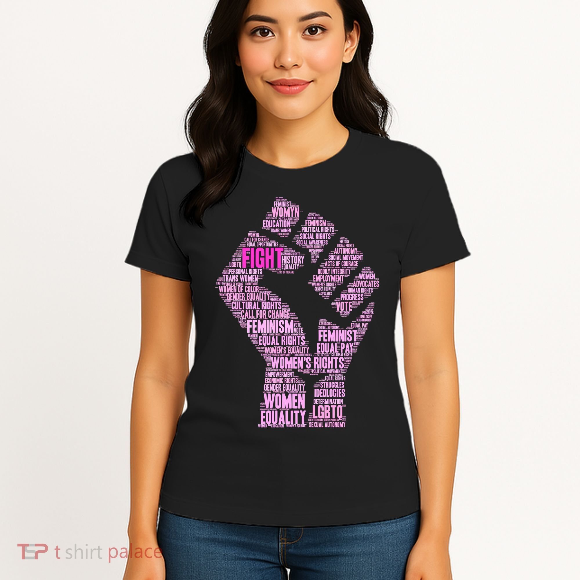 Women's March Equality Fist Mash Up Women's T-Shirt