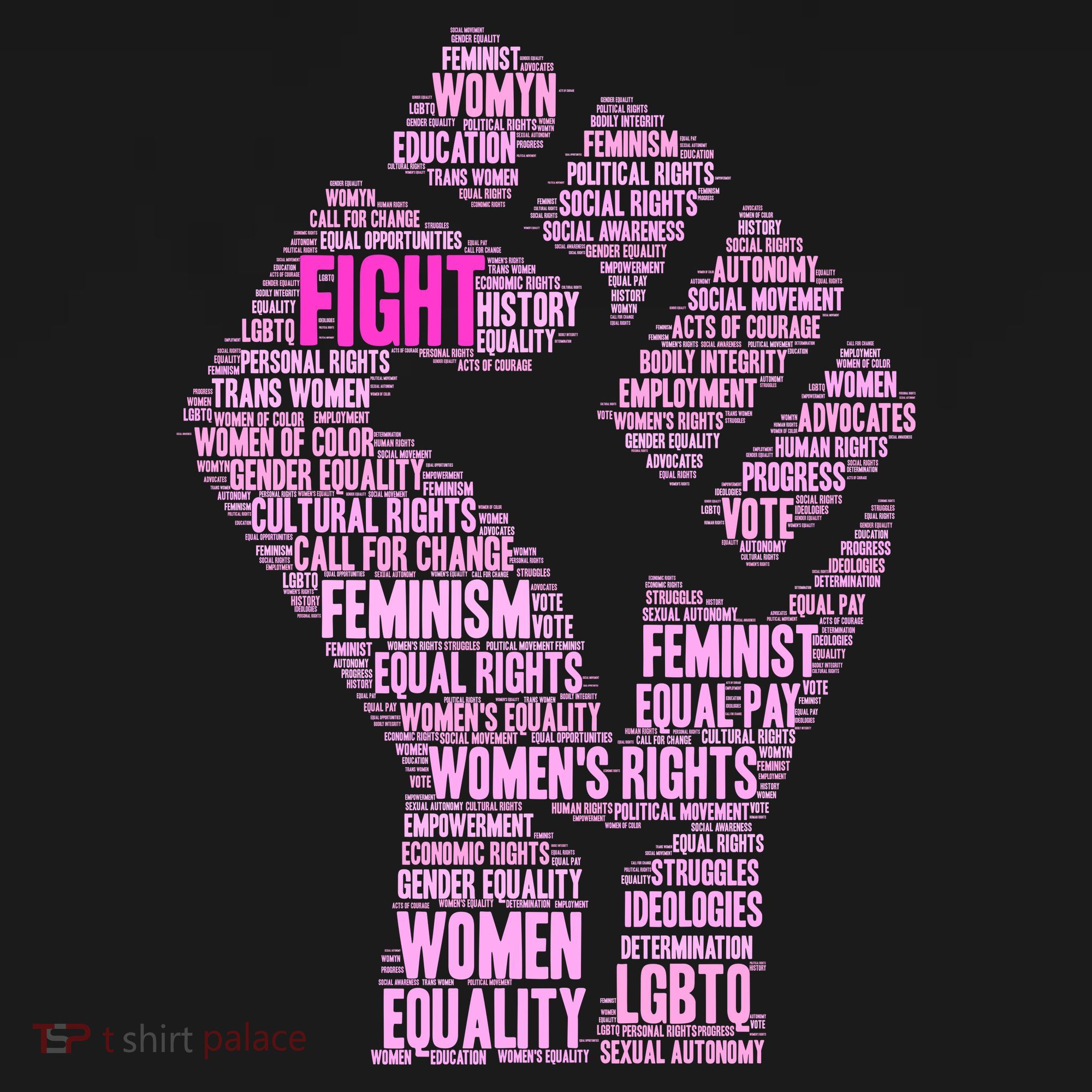 Women's March Equality Fist Mash Up Women's T-Shirt
