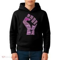Women's March Equality Fist Mash Up Kids Hoodie thumb 4