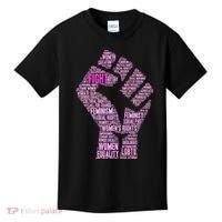 Women's March Equality Fist Mash Up Kids T-Shirt thumb 0
