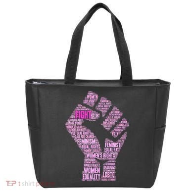 Women's March Equality Fist Mash Up Tote Bag