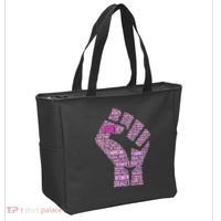 Women's March Equality Fist Mash Up Tote Bag thumb 2