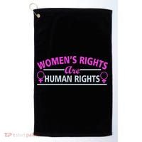 Women's Rights Are Human Rights Golf Towel thumb 0