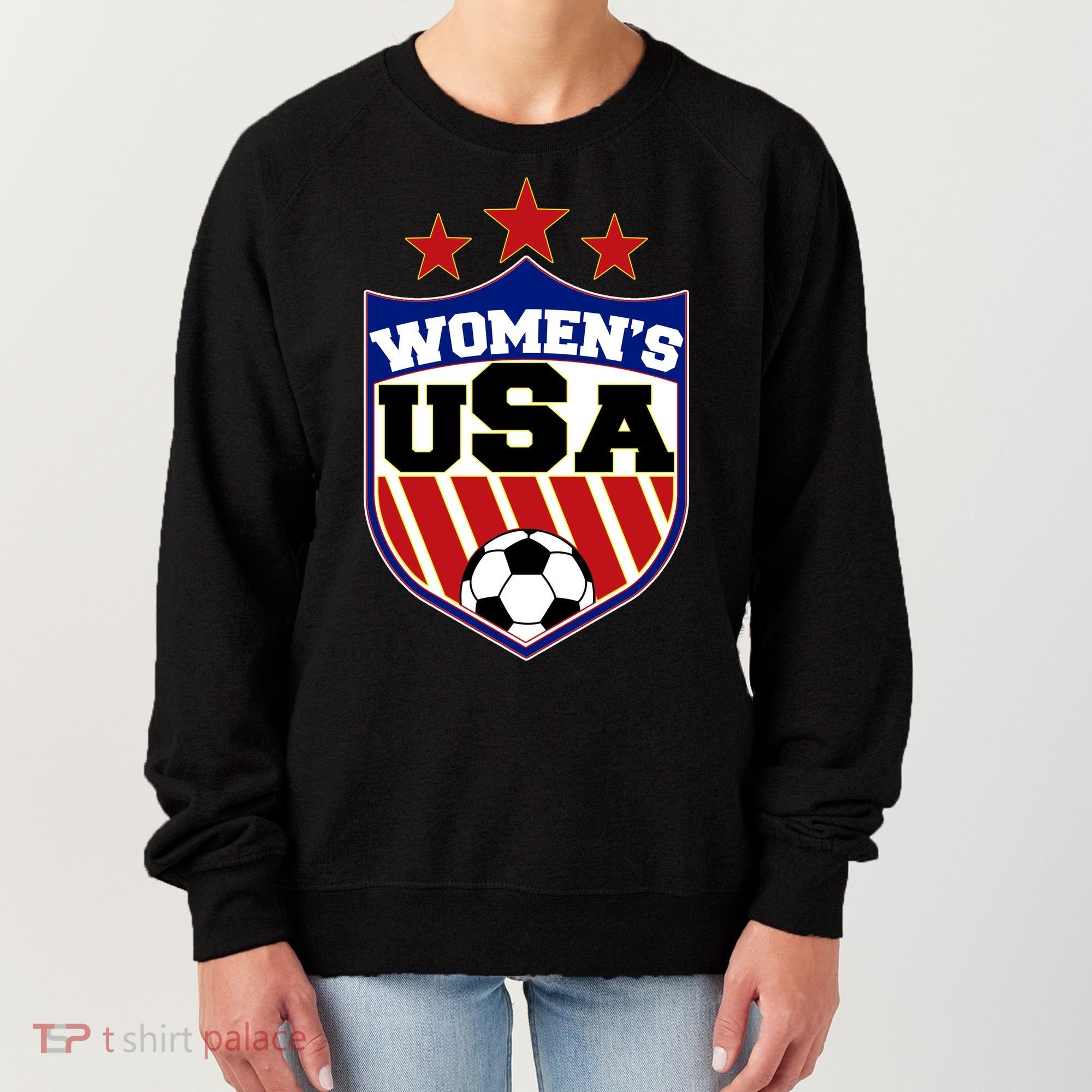 Womens Soccer USA Emblem Women's Sweatshirt