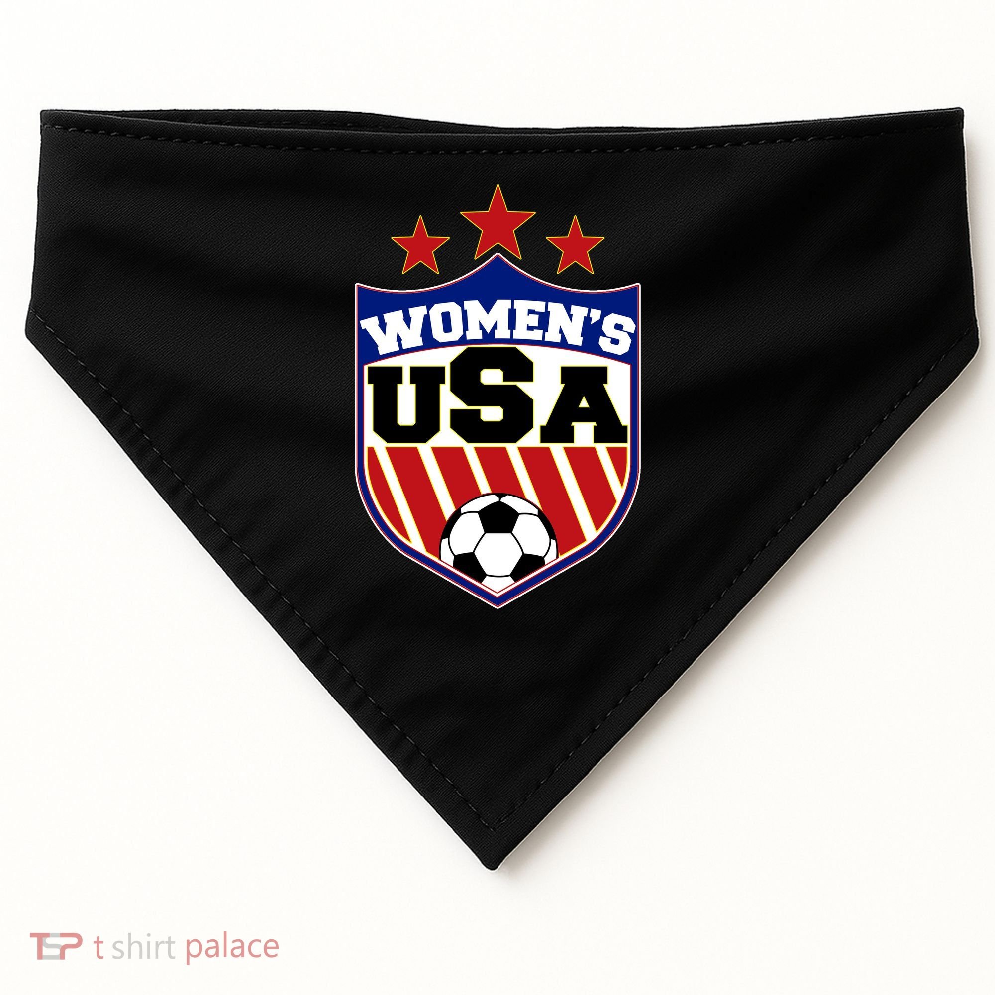 Womens Soccer USA Emblem USA-Made Doggie Bandana