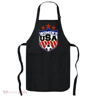 Womens Soccer USA Emblem Apron