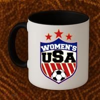 Womens Soccer USA Emblem Coffee Mug thumb 2