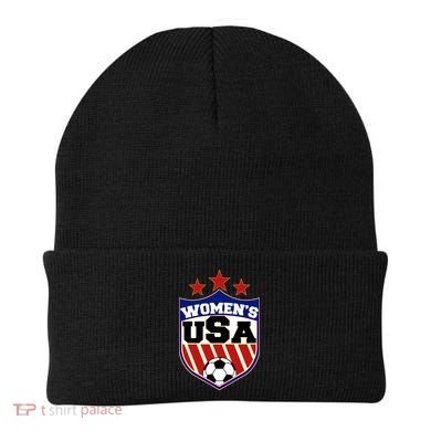 Womens Soccer USA Emblem Beanie