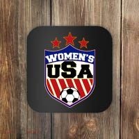 Womens Soccer USA Emblem Coaster thumb 0