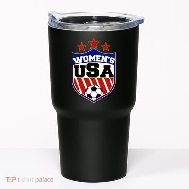 Womens Soccer USA Emblem Tumbler
