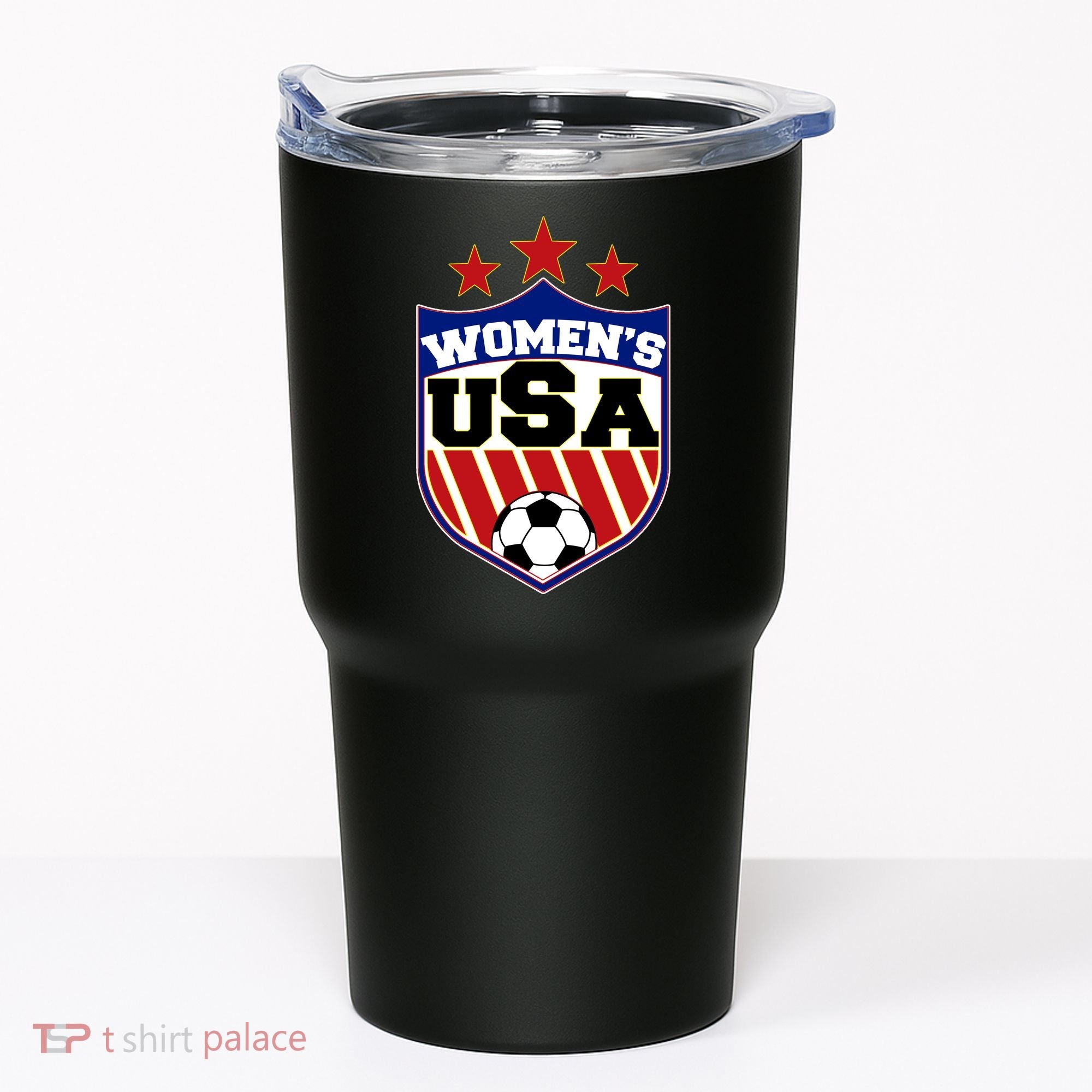 Womens Soccer USA Emblem Tumbler